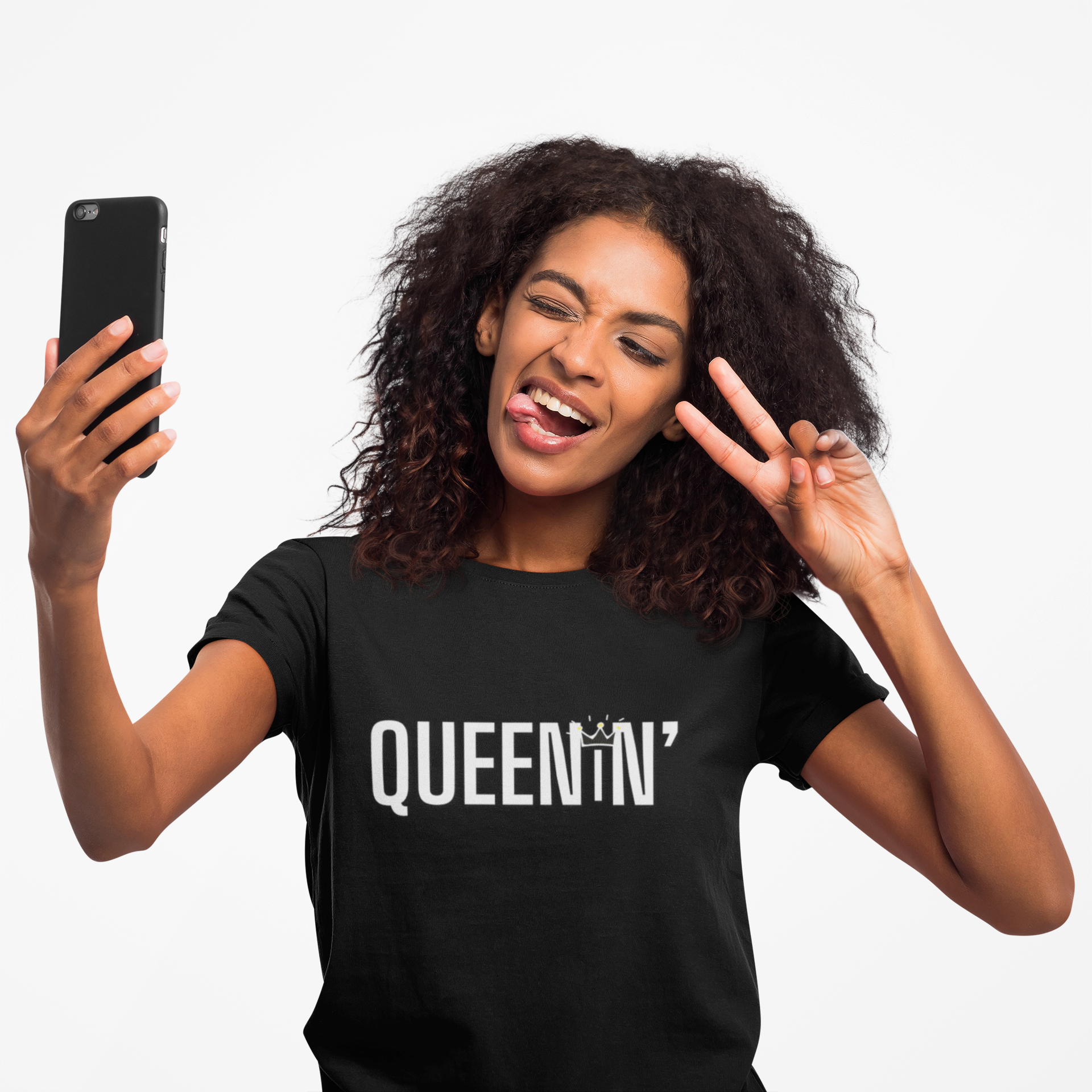 Queenin' Flowy Cropped Tee