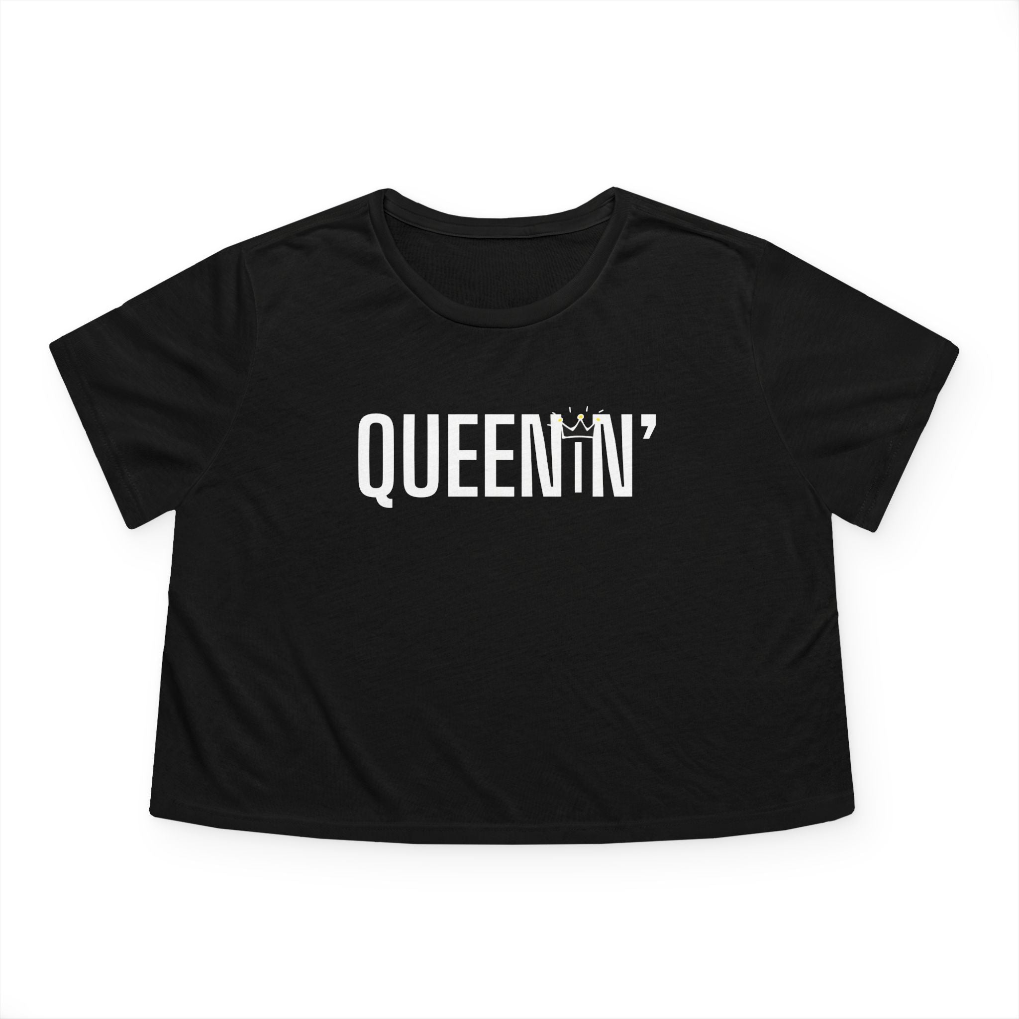 Queenin' Flowy Cropped Tee