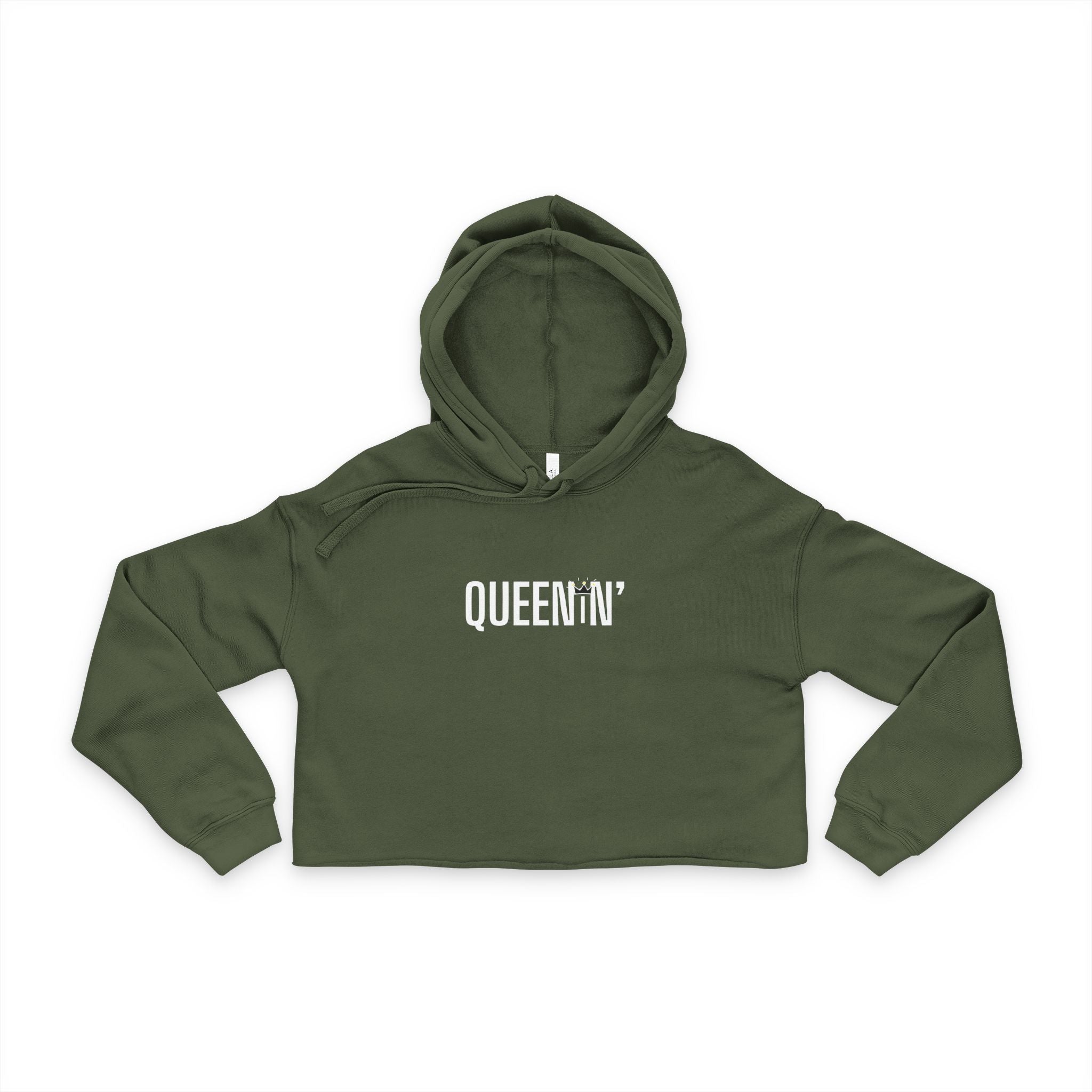 Queenin' Women's Cropped Hoodie
