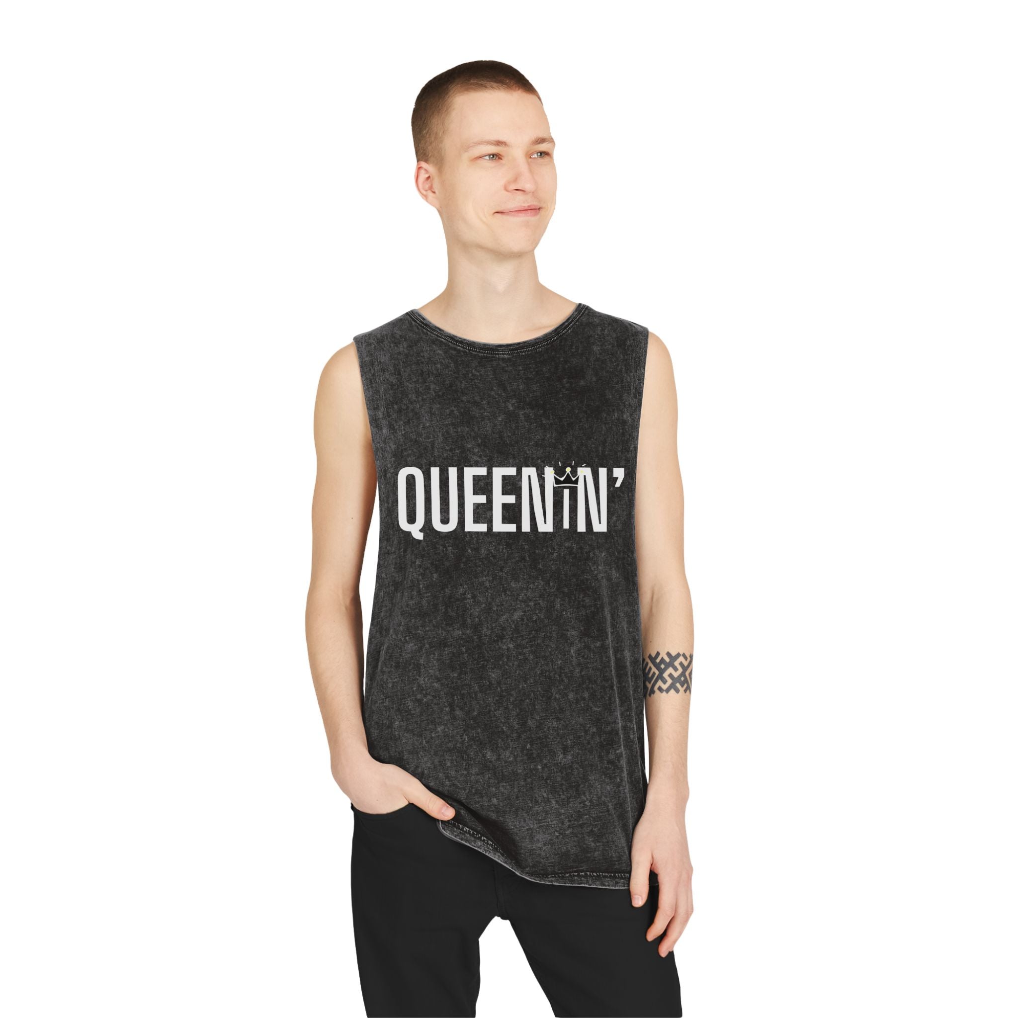 Queenin' Stonewash Tank Top